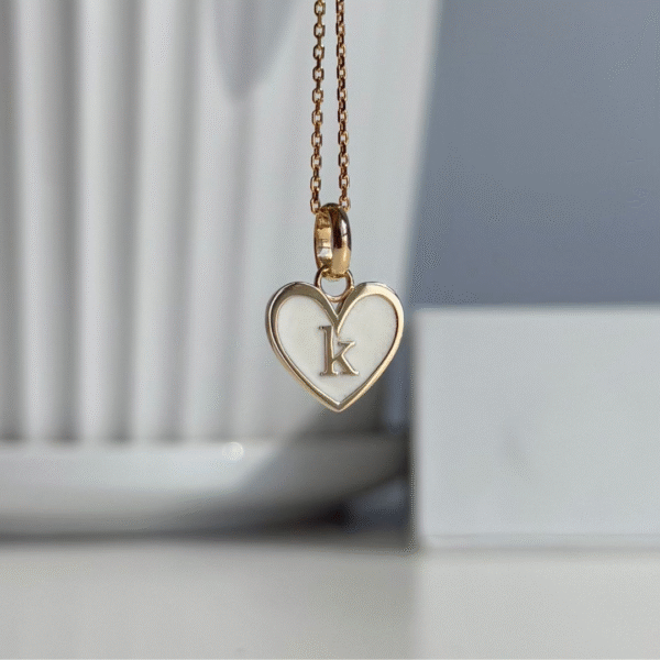 Heart-Shaped Breastmilk Initial Keepsake