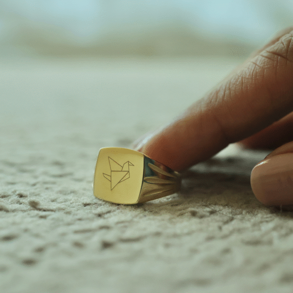 Company Logo Engraved Ring - Image 2