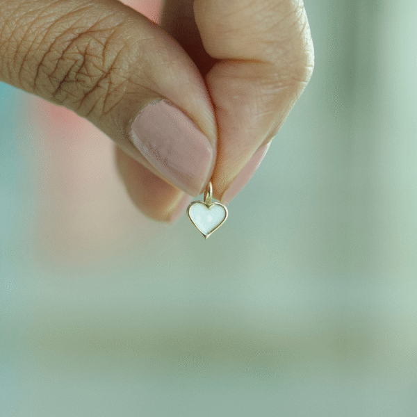 Breastmilk Mini Heart charm