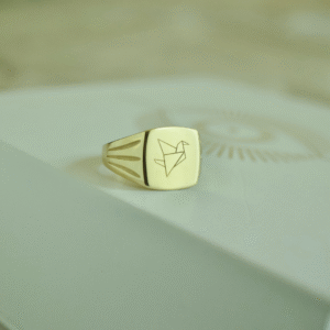 Company Logo Engraved Ring
