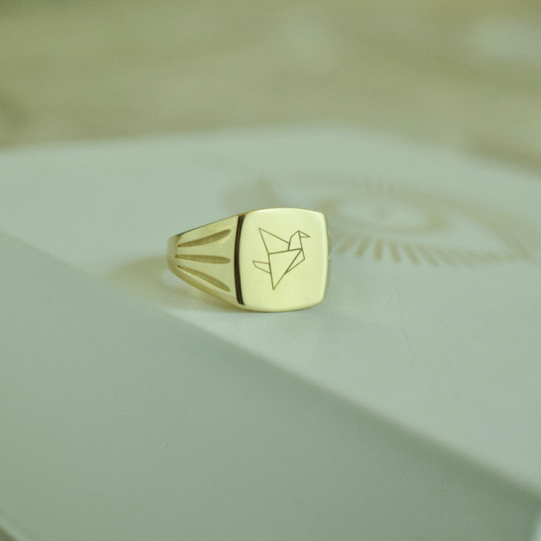 Company Logo Engraved Ring